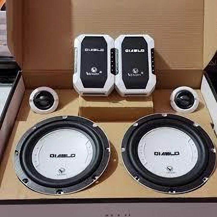 Speaker split venom diablo ukuran 6,5inc 2way komponent berikut