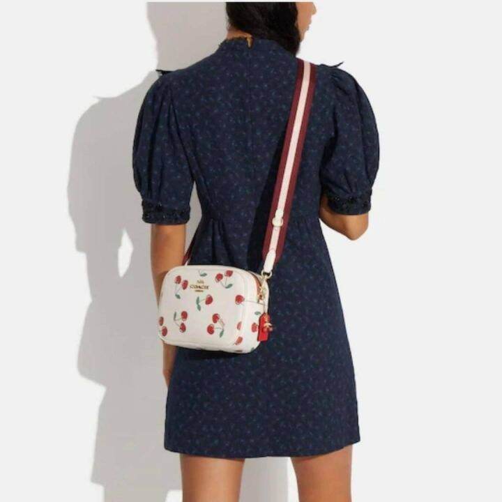 🍀🍀Jamie Camera Bag With Heart Cherry Print CF420🍀🍀 Lazada.co.th