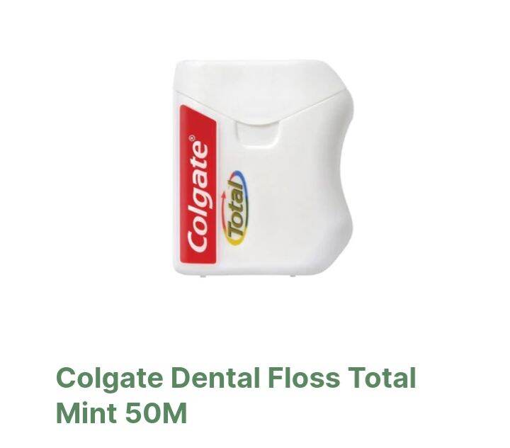 Colgate Dental Floss Total Mint 50Meters Lazada PH