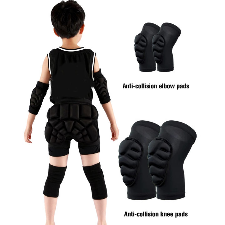 1Pair Thick Sponge Knee Pads Elbow Sleeves Guard Collision Avoidance ...