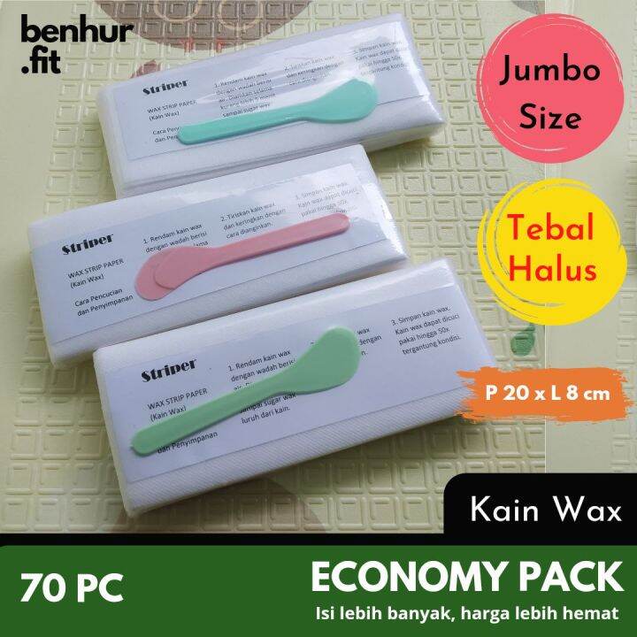[70 Lembar] Kain wax / Kertas Wax / Strip Wax / Jagiya Wax / Cool Sugar