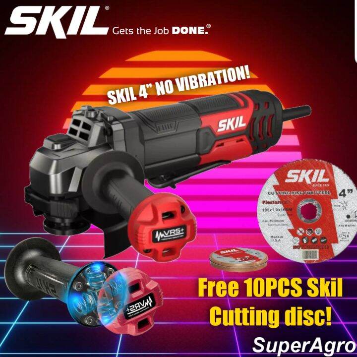 Skil angle grinder 4" 850 watts with Anti Vibration Handle Technology