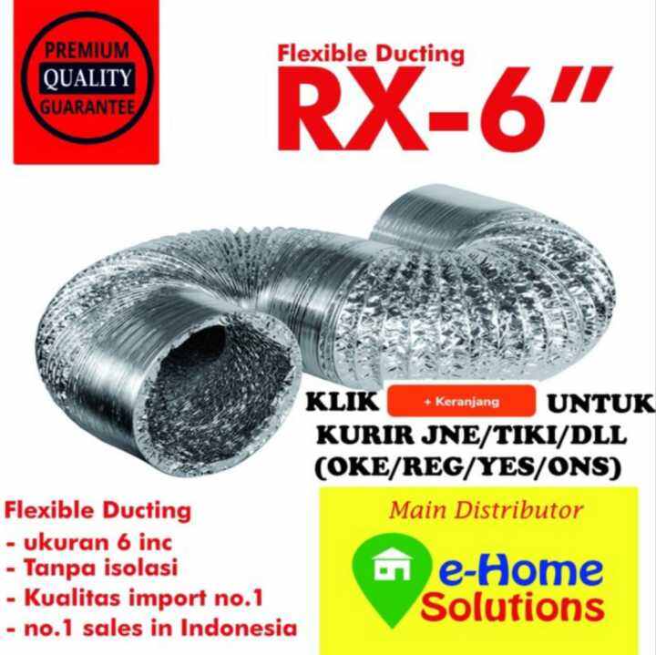 Flexible duct 6 inchi / flexible cerobong pembuangan AC cooker hood