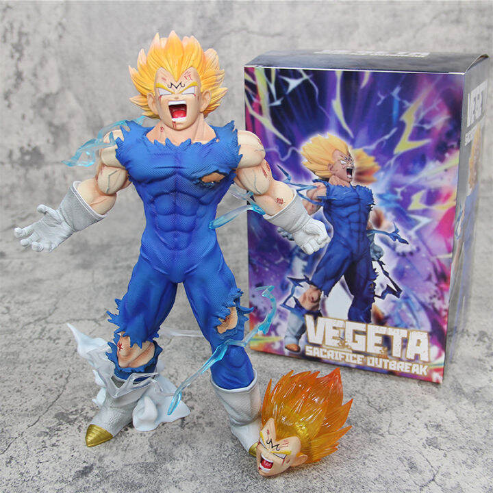 Figure Action Z Majin Vegeta 27cm Figura De Ação Auto-Destrutiva PVC