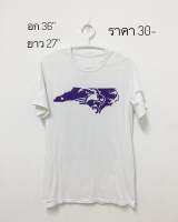 เสื้อยืดมือสองสีขาวไซส์ S