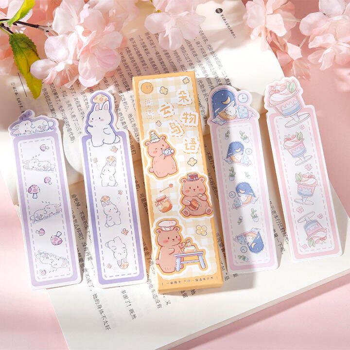 Good-looking Cute Cartoon Simple Ins Style Shaped Paper Bookmarks ...