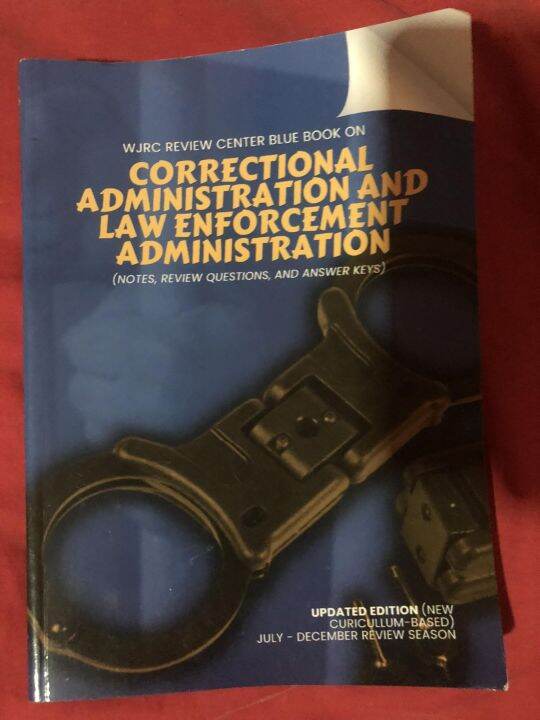 Correctional Administration and Law Enforcement Administration Lazada PH