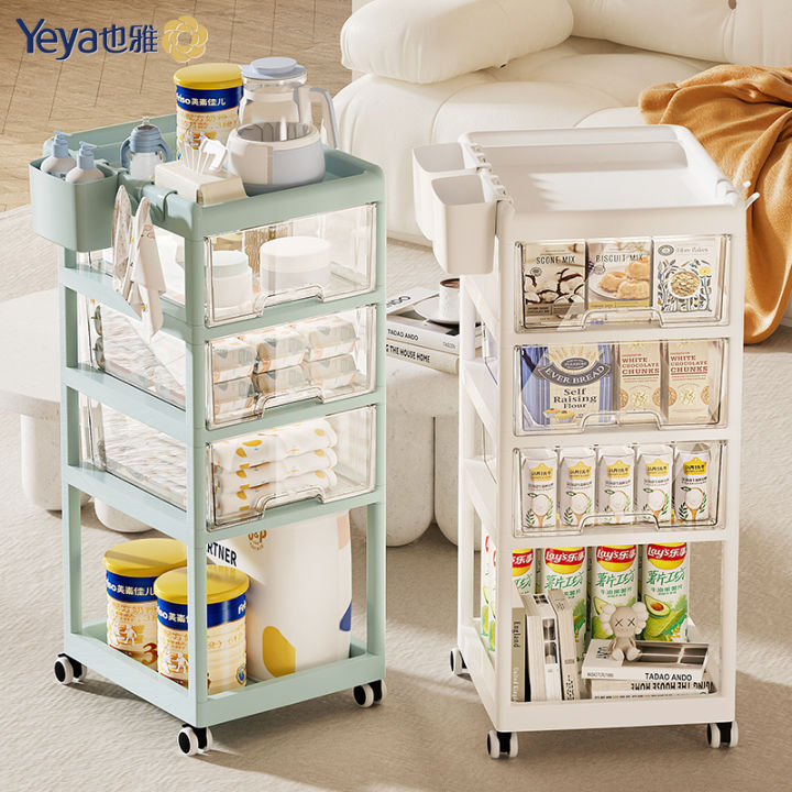 Cart Rack Bedroom Storage Baby Products Snack Cabinet Multilayer