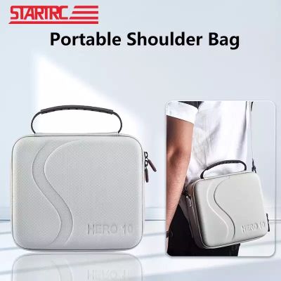 STARTRC Gopro Hero 12 11 10 9 Portable Bag Handbag Storage Bag Waterproof PU Shoulder Bags for Gopro Hero 9 10 11 12 Sport Camera accessories