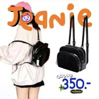 กระเป๋าหนังสีดำ รุ่น jennie bag  กระเป๋าใส่ไอแพด