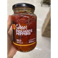 Sweet Piquante Peppers Mild Whole ( Peppadew Brand ) 400 G. พริกในน้ำปรุงรส ( ตรา เปปปาดิว )