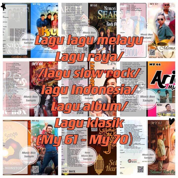 USB pendrive mp3 songs lagu lagu melayu/lagu album/lagu raya/lagu ...