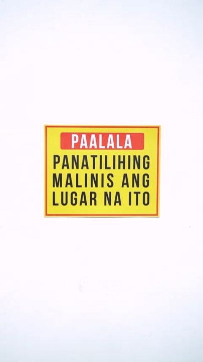 Dsign Panatilihing Malinis Ang Lugar Na Ito 7 X 55 Signage Vinyl Sticker Wall Decor Lazada Ph 5340