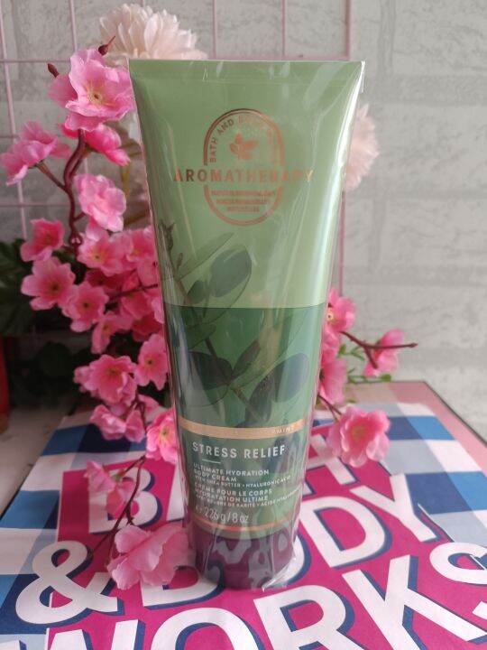 Bath and Body Works Aromatherapy Stress Relief Eucalyptus Spearmint Cream  226g (1pc) Lazada PH