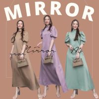 ?ป้าย Mirrorsister 01201.1 เดรสยาว ดีไซน์น่ารัก คอกลม ใส่ง่าย