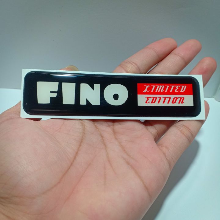 Fino Limited Edition Emblem Sticker Timbul Resin Lentur Lazada Indonesia 7848