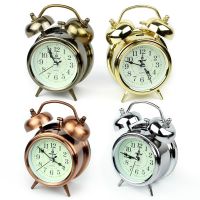 นาฬิกาปลุก สไตล์วินเทจ คละสี TWIN BELL&amp; ALARM CLOCK  นาฬิกาปลุกเสียงกระดิ่ง  นาฬิกาตั้งโต๊ะ