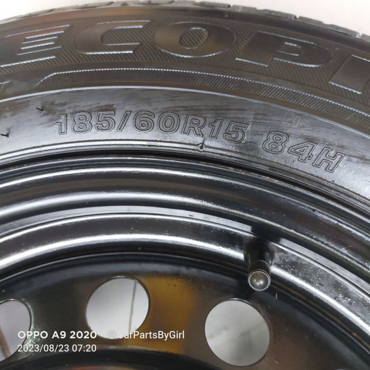 ล้ออะไหล่-ปี20-4620-ดุม54-1-ขนาด185-60-r15ยาง-bridgestone-ล้อกะทะขอบ15-4รู100-ยกเว้น-nissan