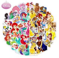 sticker Mermaid 373 เจ้าหญิง Ariel 50ชิ้น disney เจ้าหญิงดิสนี่ย์ ดิสนี นางเงือก ราพันเซล เอลซ่า เบลล์ Frozen แอเรียล