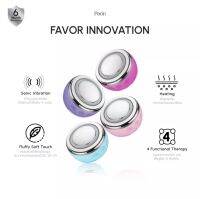 Parin Favor Innovation เครื่องล้างหน้า 4 โหมด เคลียร์ผิว,ทำความสะอาด,บำรุงและผลักครีม,นวัตกรรมแสงบำบัดผิว