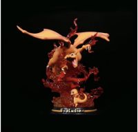 Pokemon GK Charizard Charmander PVC Figure 26 cm 1 kg งานมีไฟเปิด