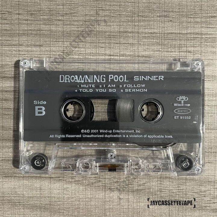 เทปเพลง-เทปคาสเซ็ท-cassette-tape-drowning-pool-อัลบั้ม-sinner