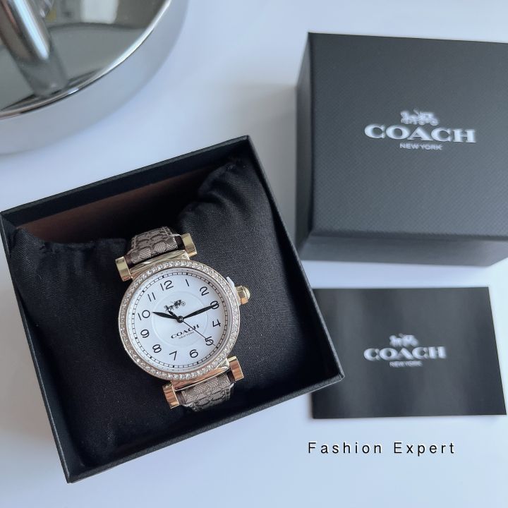 ของแท้100-นาฬิกาข้อมือ-coach-coach-madison-ladies-fashion-watch-style-no-14503397