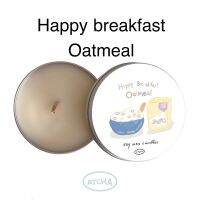 Atcha.l - เทียนหอม เทียน กลิ่น happy breakfast oatmeal หอมสดชื่น พร้อมเริ่มต้นใหม่