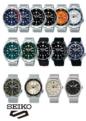 Seiko 5 Sports Automatic นาฬิกาข้อมือผู้ชาย รุ่น SRPD53K1,SRPD51K1,SRPD59K1,SRPD63K1,SRPD57K1,SRPD55K1