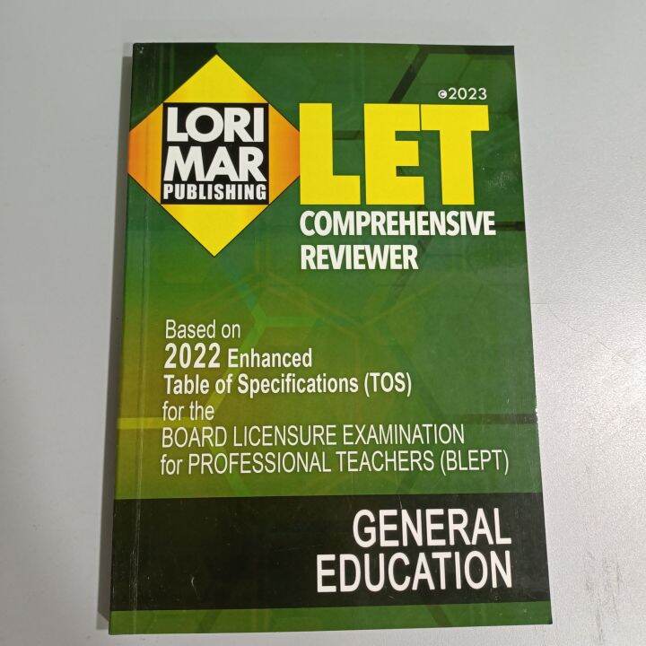 LET Comprehensive Reviewer General Education | Lazada PH