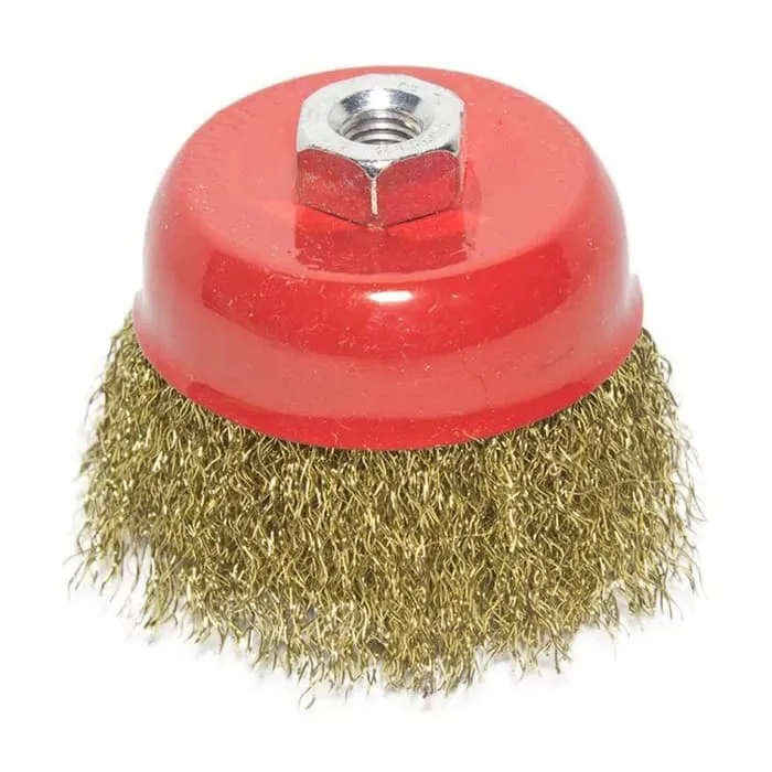 SIKAT MANGKOK KAWAT KUNINGAN GERINDA TWISTED WIRE CUP BRUSH WHEEL 3