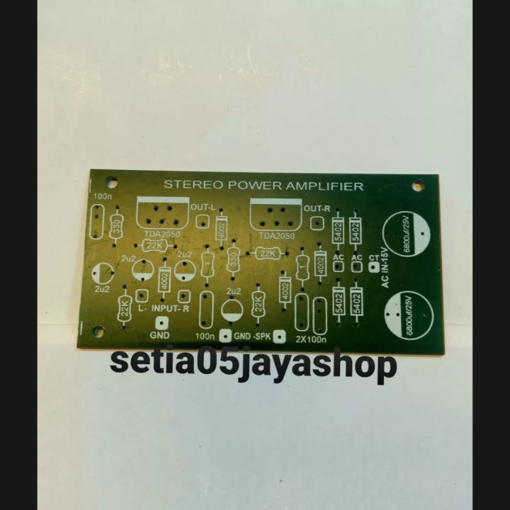 Pcb Power Amplifier Stereo Tda 2030/ Tda 2050 | Lazada Indonesia