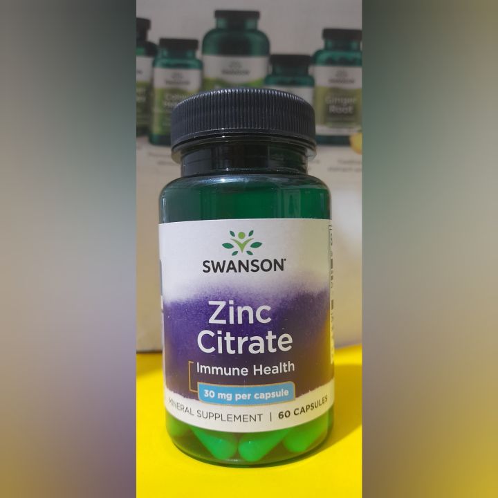 Zinc Citrate 30mg 60 Capsules Swanson Expiry Oct 2023 High Absorbable Lazada Ph 7502