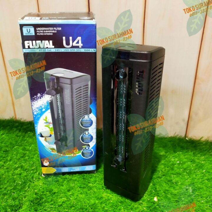 Filter Internal Aquarium Fluval U4 Air Tawar / Laut Kapasitas Up 240 L