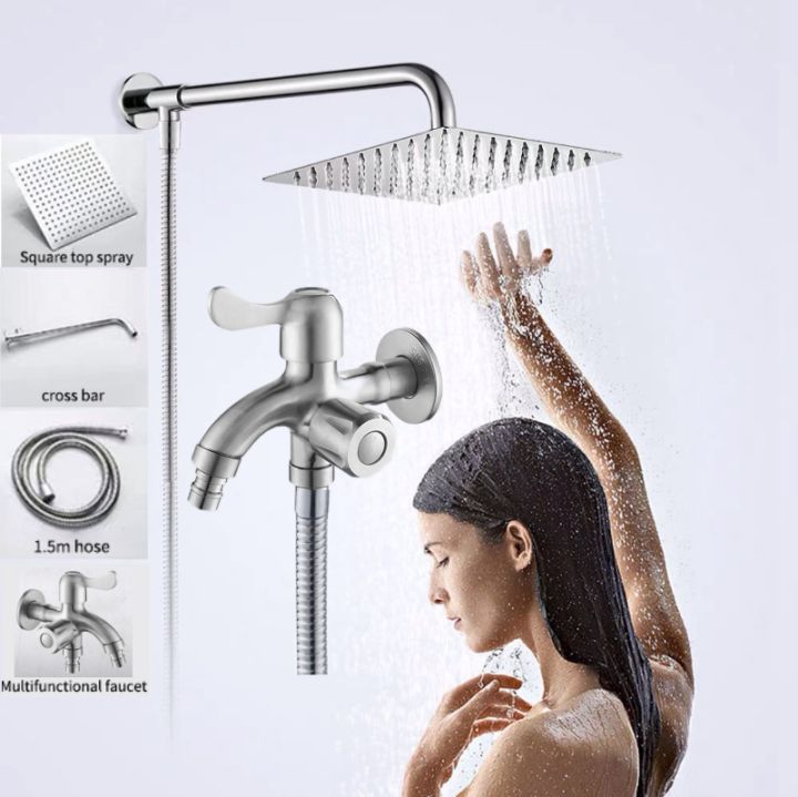 304 Stainless Steel Bathroom Shower Set for Single Point Water Heater ...