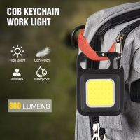 มัลติฟังก์ชั่น (เหล็ก)อลูมิเนียม Mini Glare COB Keychain จี้ Light Usb ชาร์จไฟฉุกเฉินแม่เหล็ก Repair ทำงานกลางแจ้ง Camping