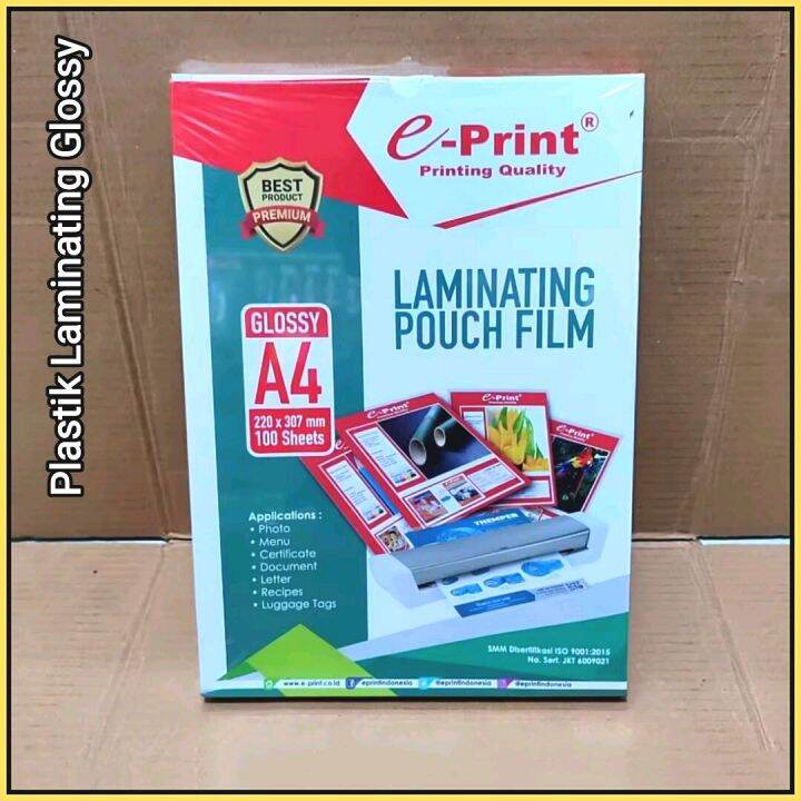 Plastik Laminating A4 Eprint ( Harga 10,20,30 & 50 Pcs ) Lazada Indonesia