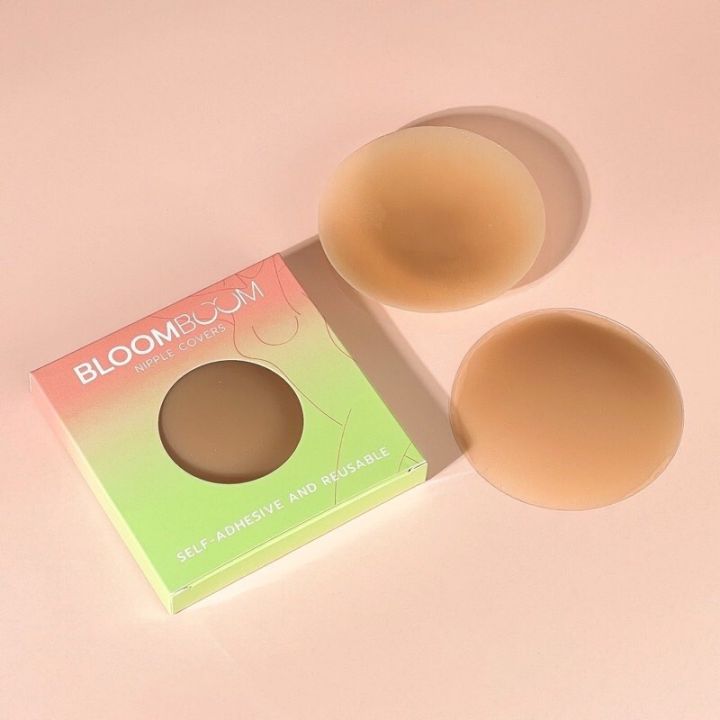 พร้อมส่ง-bloomboom-แปะจุก-ปิดจุก-อิงฟ้า-กันน้ำ-กันเหงื่อ-ลงน้ำได้ไม่หลุด-เหนียว-แน่น-ซิลิโคน