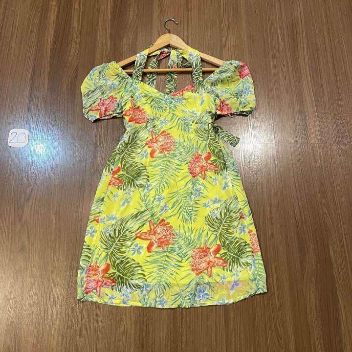 Pomelo brand Z.S เดรสสีเขียว น่ารักใส่ไปทะเล เก๋ๆ Lazada.co.th