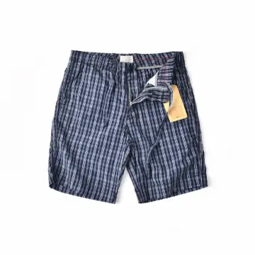 Mens blue plaid on sale shorts