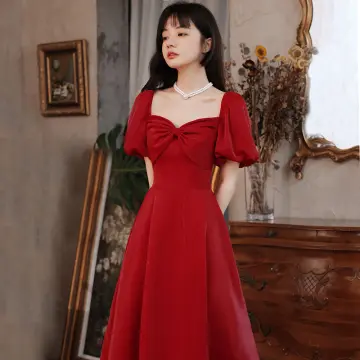 Red short dresses for on sale wedding