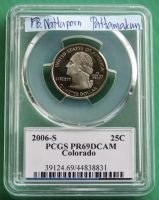 ตลับเกรด PCGS PR69DCAM-USA 2006 S-Quarter จอร์จ วอชิงตัน/รัฐโคโลราโด