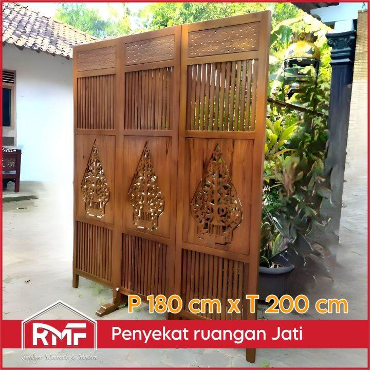 Penyekat Ruangan Kayu Jati Sketsel Ruangan Jati Minimalis Penyekat