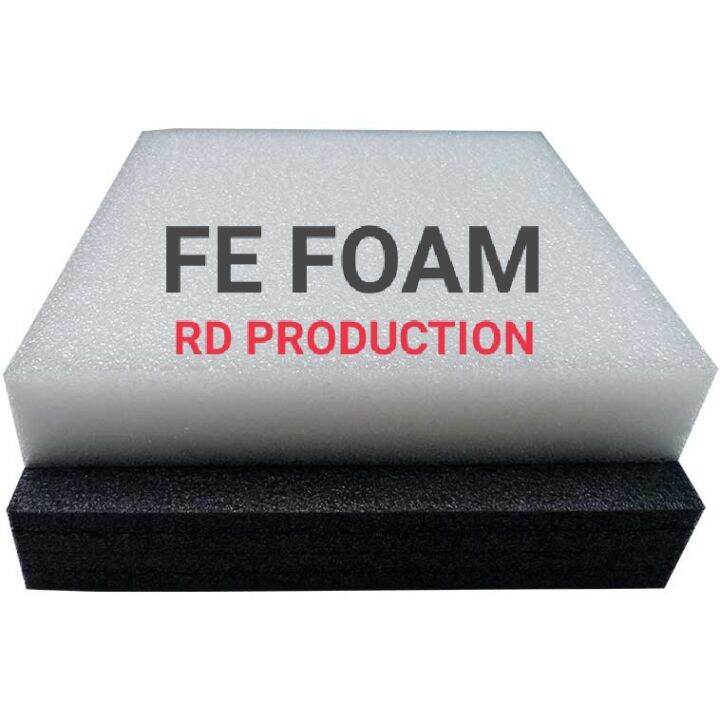 FE FOAM 2cm / 20mm 1m X 1m Busa Packing BUSA Putih Busa Hitam Busa ...