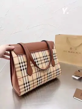 Authentic Burberry Vintage small alma bag with sling