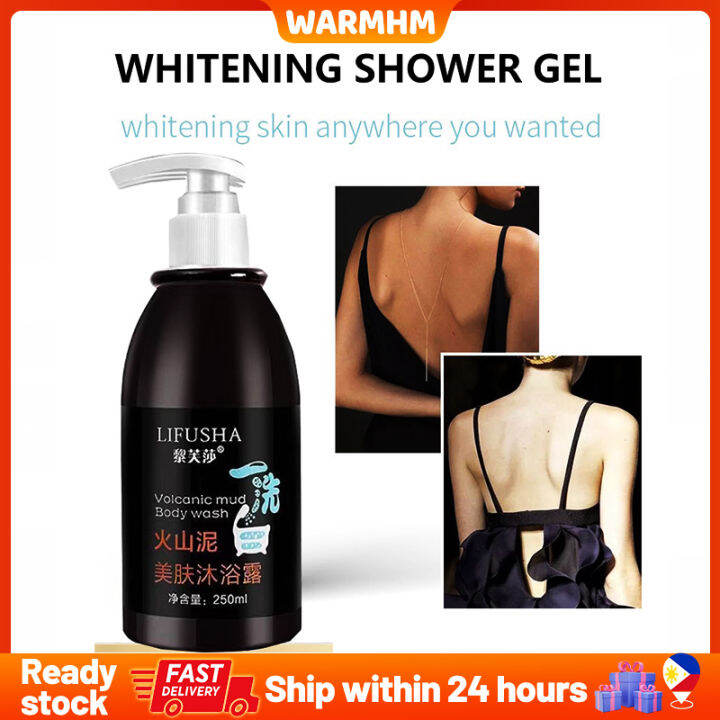250ML Volcanic Mud Shower Gel Whitening Body Wash Moisturizing Hydrate