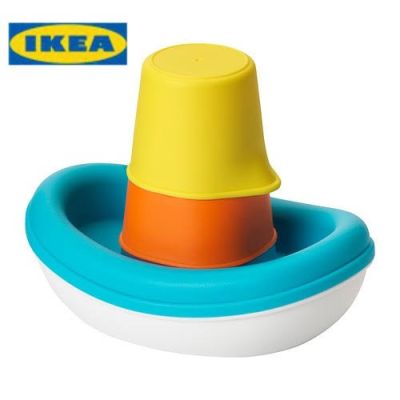 IKEA SMÅKRYP อิเกีย สมอคกรีป ของเล่นอาบน้ำเด็ก ชุดของเล่นอาบน้ำ ของเล่นเด็ก ของเล่นในห้องน้ำ เรือ 3 ชิ้น อ่านก่อนสั่งค่ะ