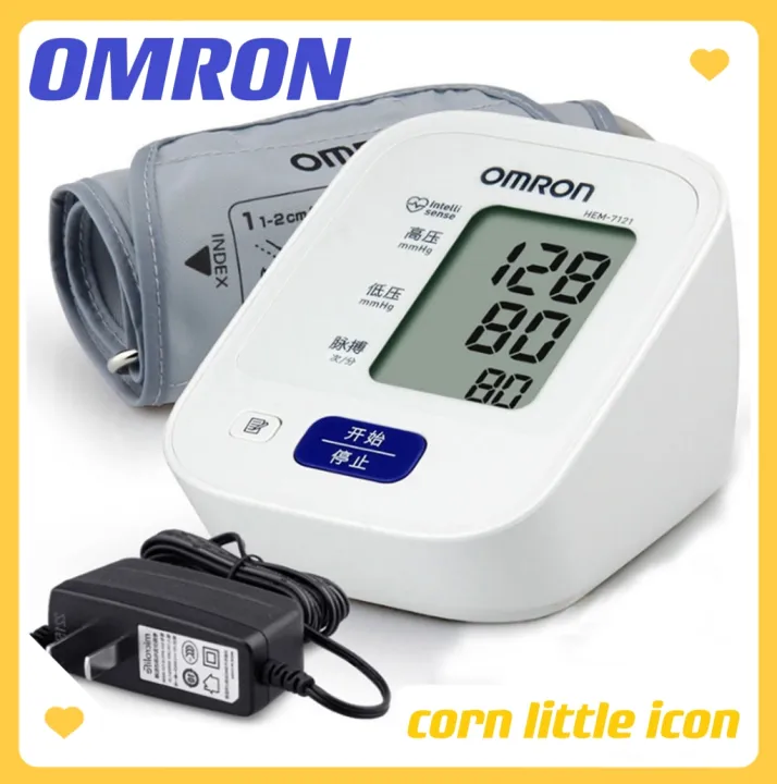 OMRON Upper Arm Automatic Blood Pressure Monitor with Original Adaptor ...