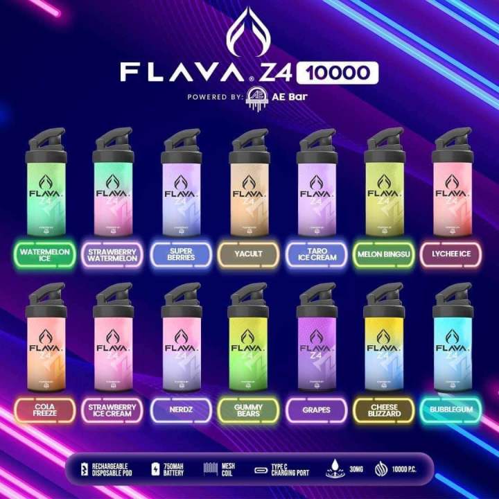 Flava Z4 10000 Aebar Disposable 750 mAh Battery (LEGIT) | Lazada PH