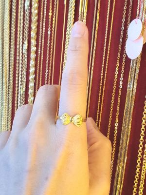 แหวนทองแท้ 1 กรัม ลวดลายต่างๆ (ได้มาตรฐานทองคำแท้จากเยาวราช 96.5%) มีใบรับประกัน